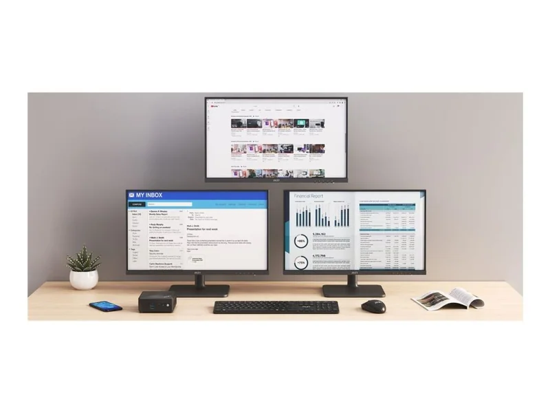 MSI Cubi N-barebone sedd snett framifrån